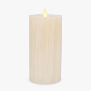Luminara Flameless Battery Operated Moving Flame LED Candle, 3"x6.5", White Swan